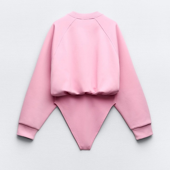 ZARA OVERSIZED PLUSH BODYSUIT - Picture 2 of 2